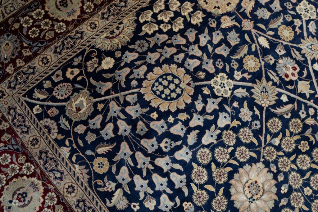 Tabriz Kurk Wool Rug 9'x12' View 4