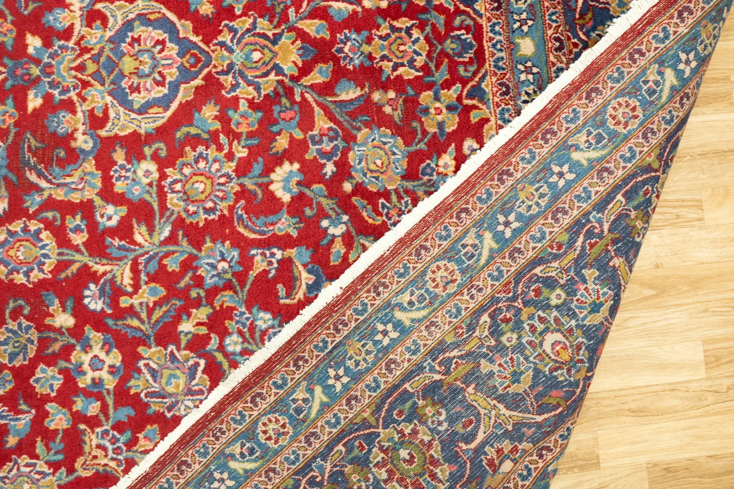 Kashan Wool Rug 9.8 x 12.9' View 2