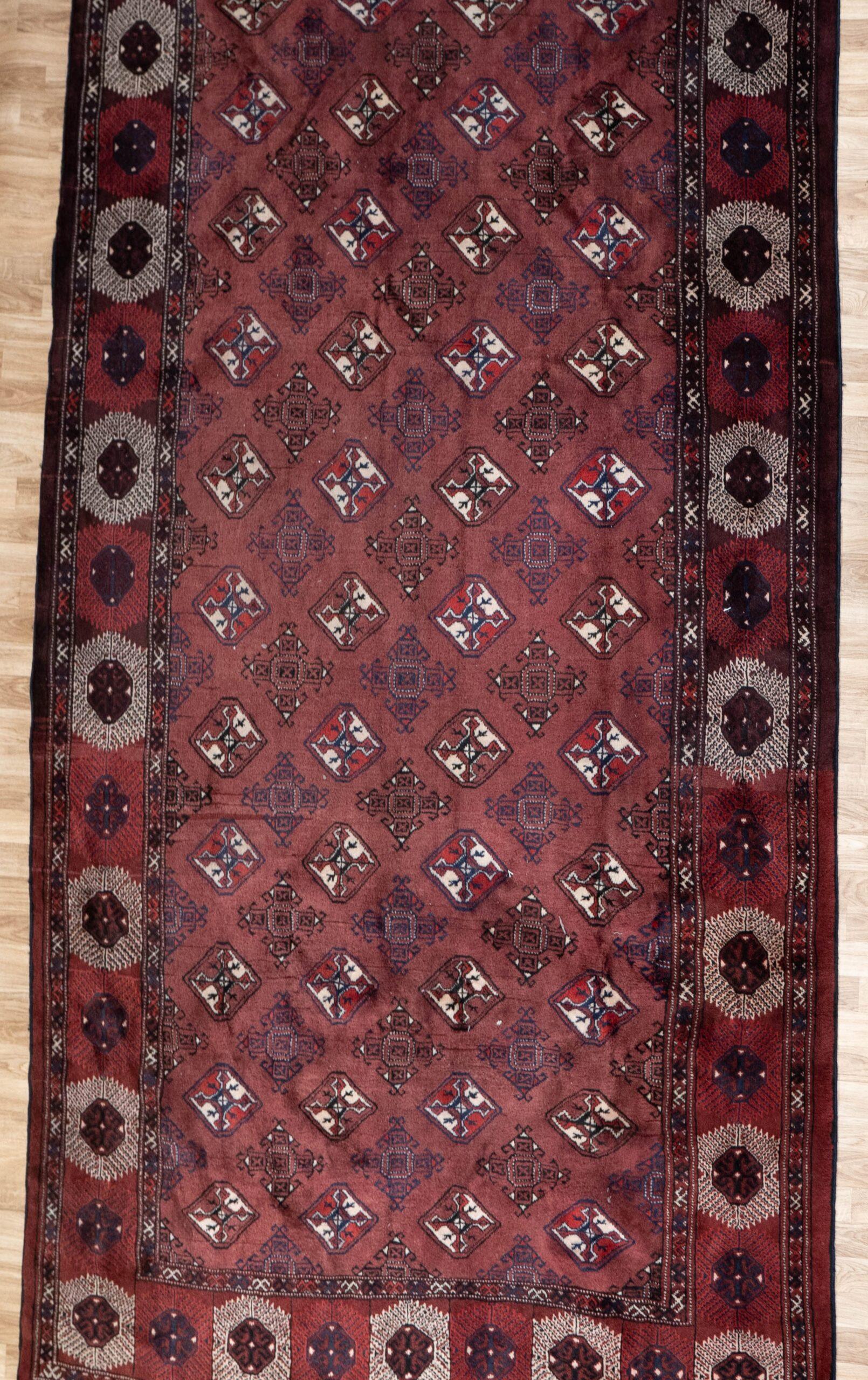 Turkmen Woo Rug 6.9x11.7