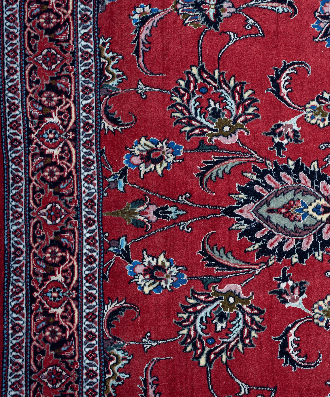 Traditional Bidjar Wool & Silk Handwoven Oriental Runner Rug – 4'0" × 9'5" View 4