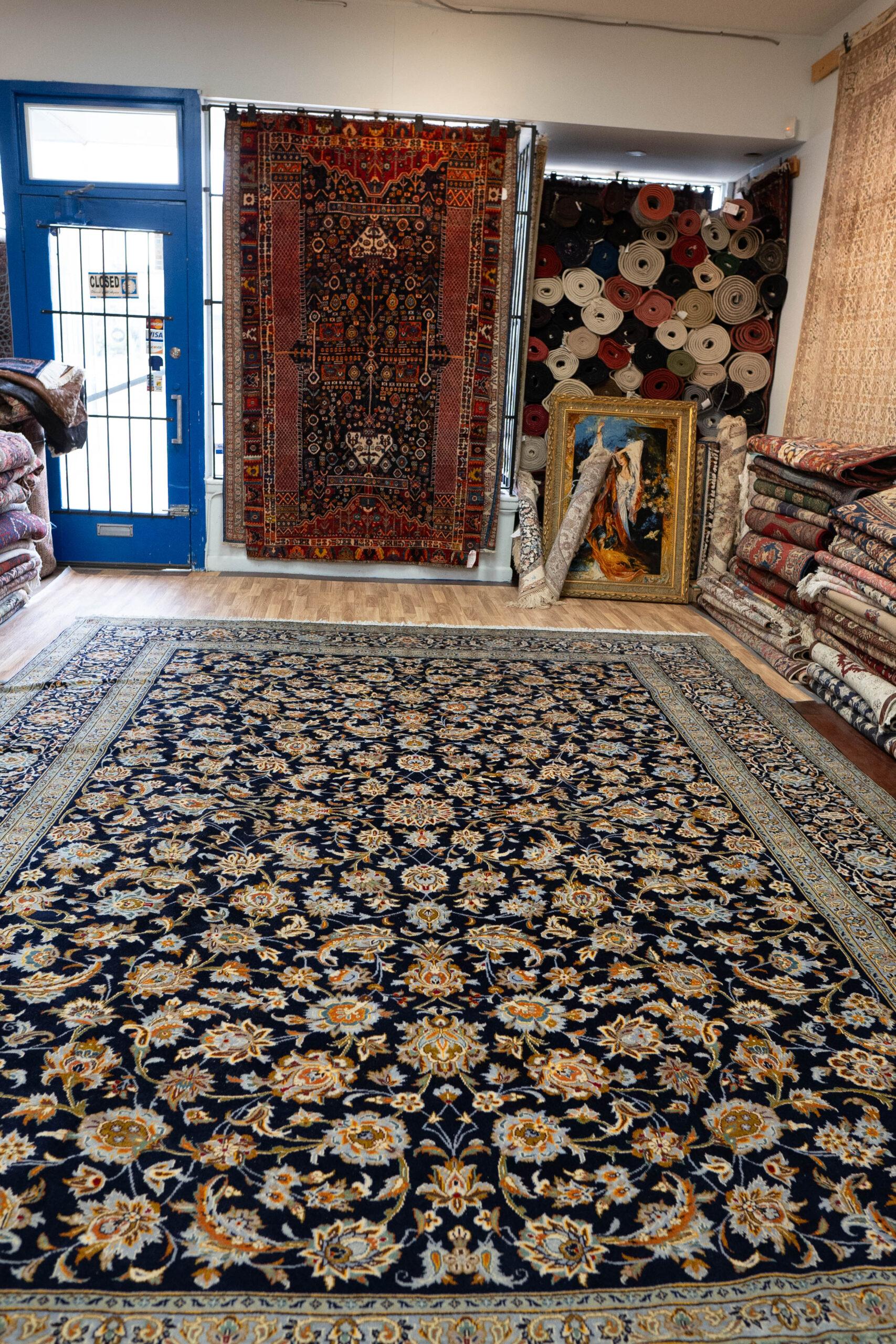 Kashan Wool Rug 10.5'x13.9' View 2
