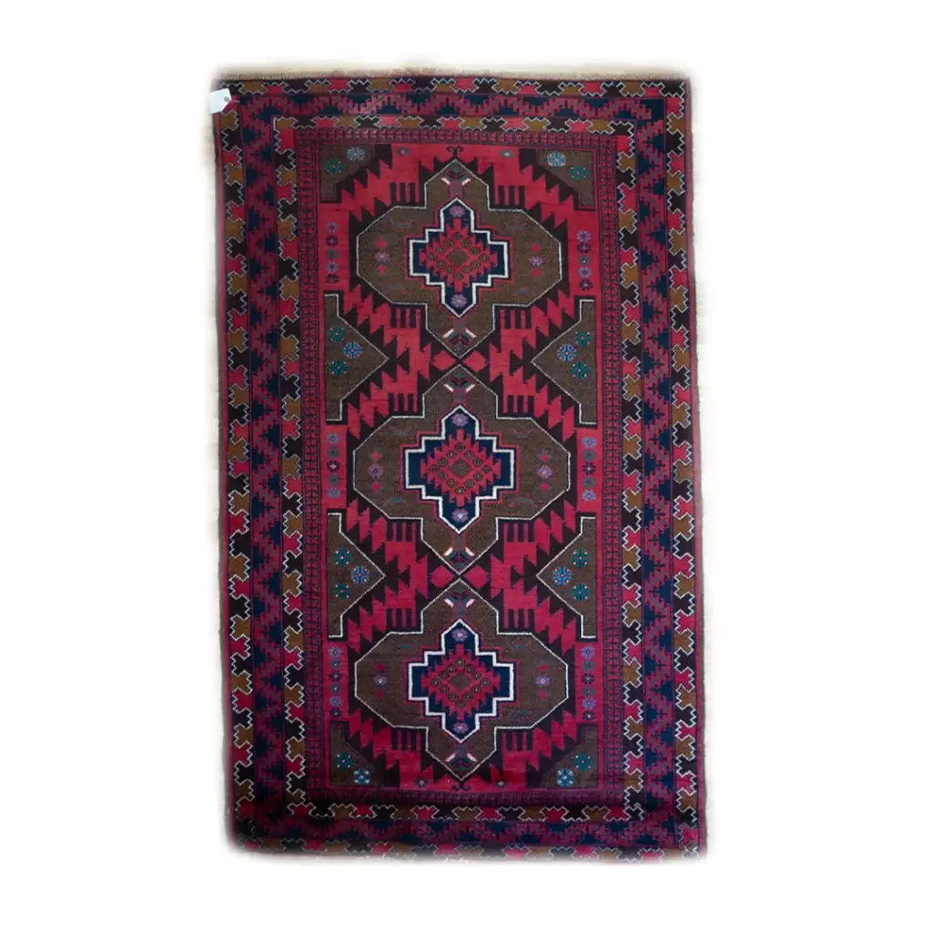 Baluch Wool Pile Rug 3.9'x6.8'