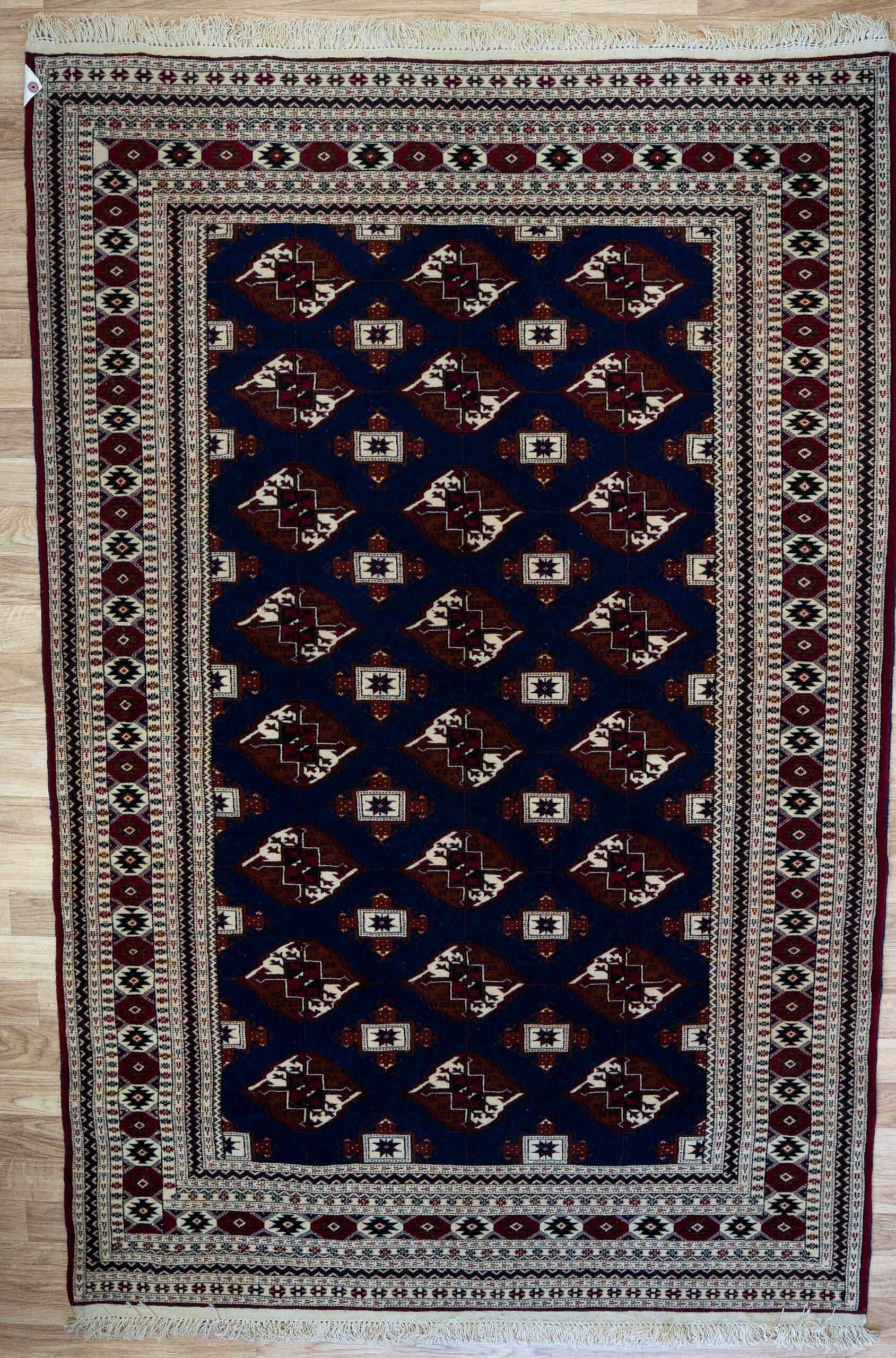 Turkmen Silk Base Rug 4.1'x5.8'