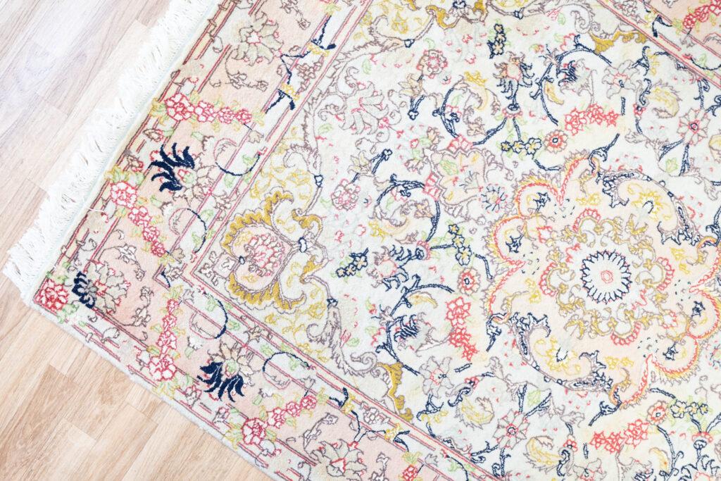 Tabriz Wool Silk Rug 3'x5' View 2