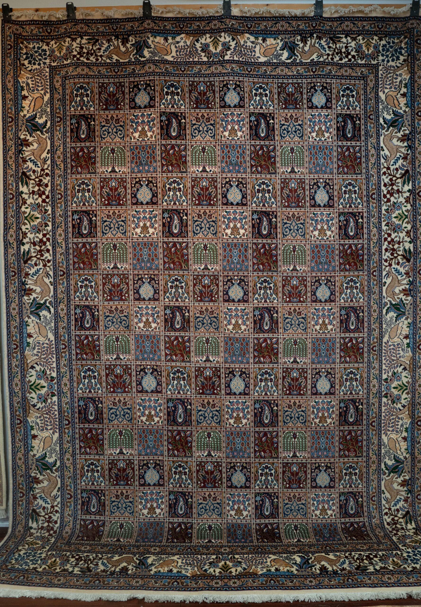 Moud Wool Silk Rug 8.7'x11.7' View 1