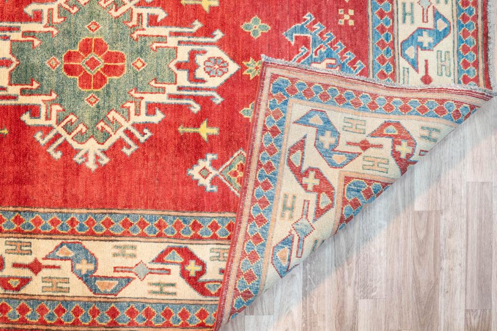 Kazak Wool Pile Rug 4'x6' View 4