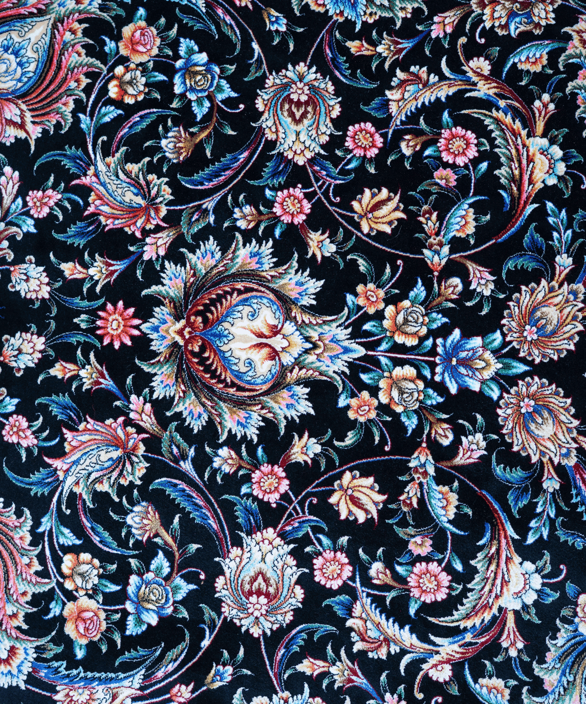 Traditional Qum Silk Handwoven Oriental Rug – 9'8" × 12'8" View 3