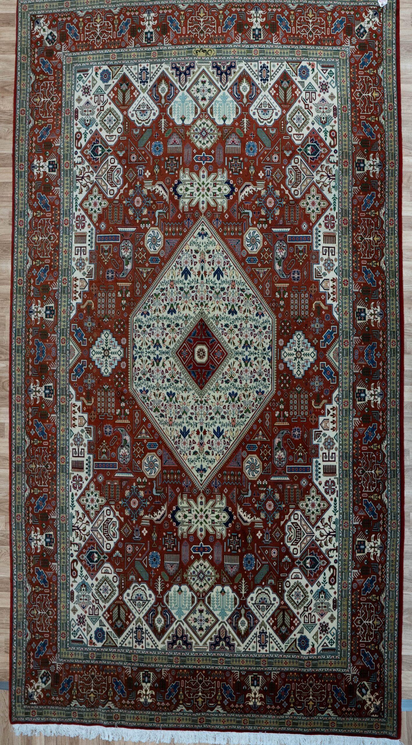 Tabriz Wool Rug 6.9x9.9 View 1