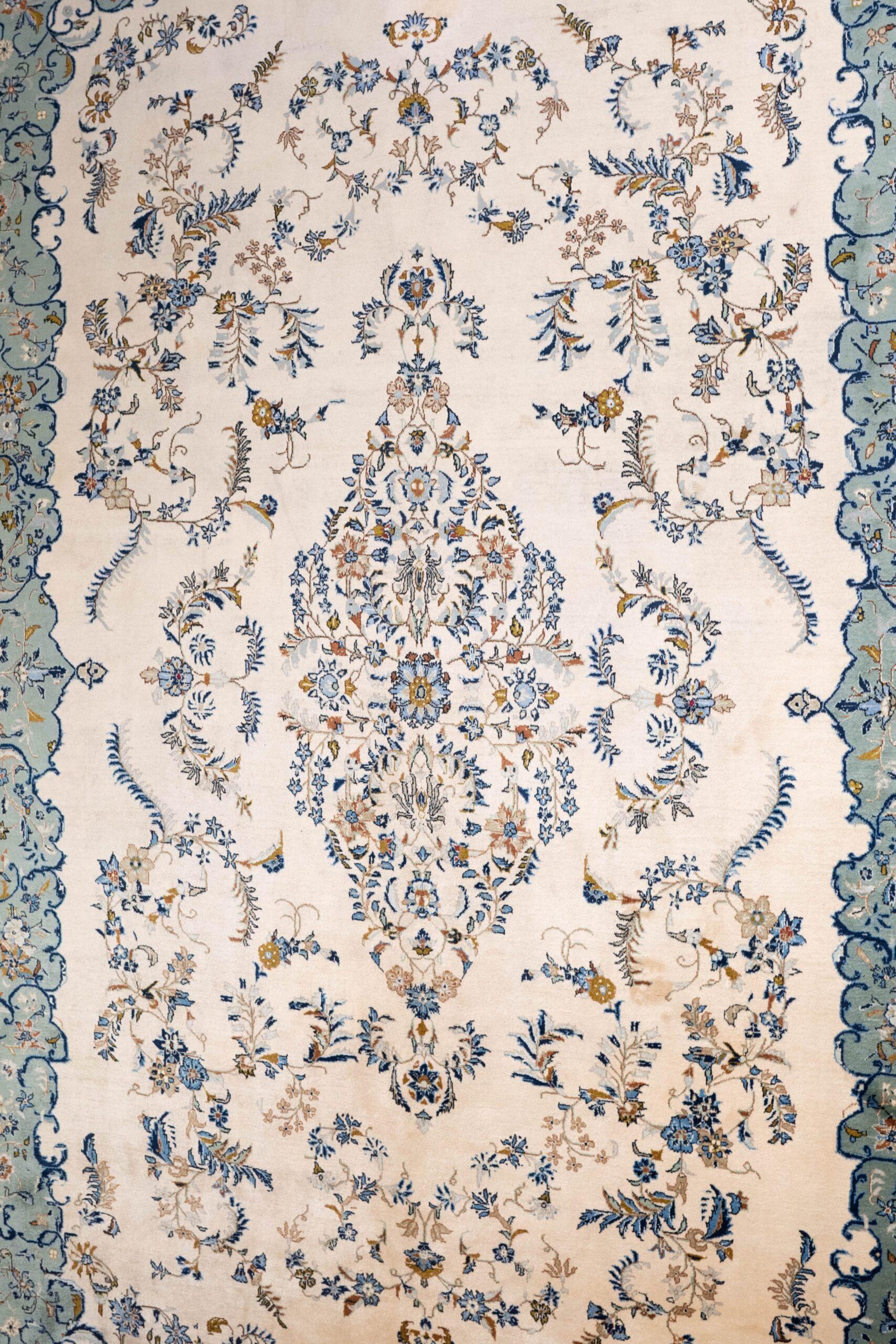 Kashan Wool Rug 13.5x9.6 View 5