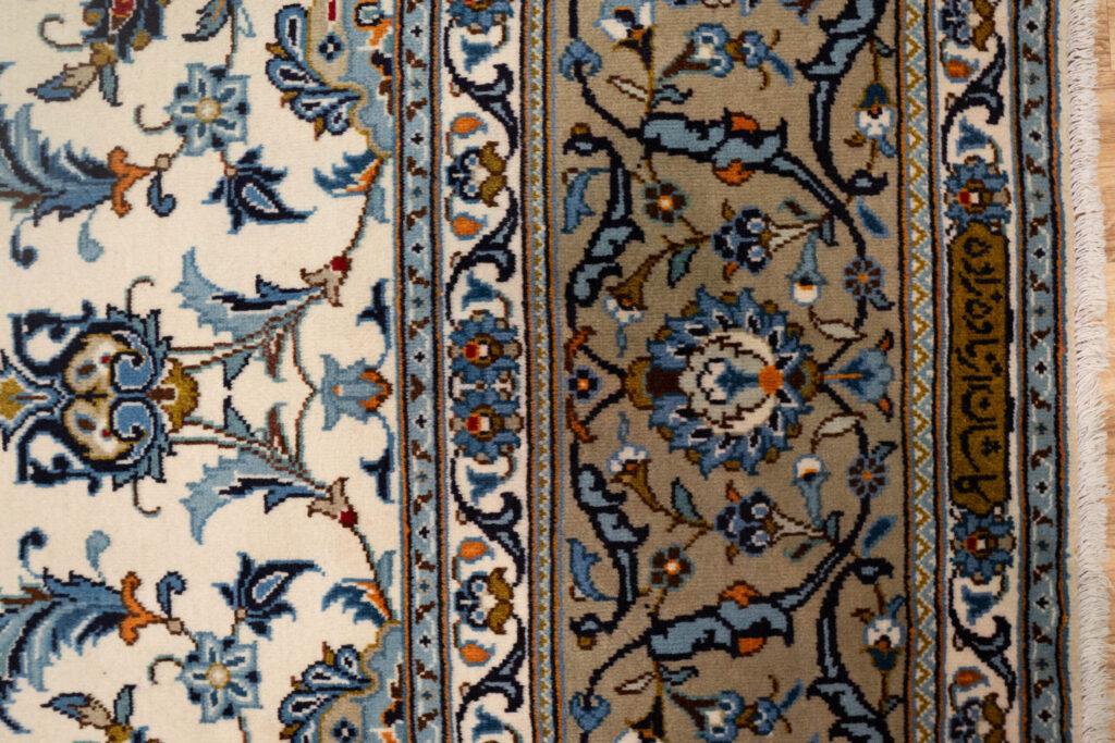 Kashan Wool Silk Rug 8.6'x11.6' View 5