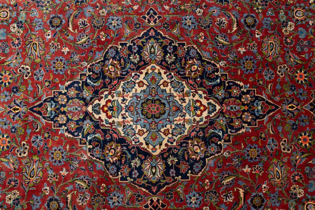 Kashan Kurk Wool Rug 9.8'x12.9' View 2