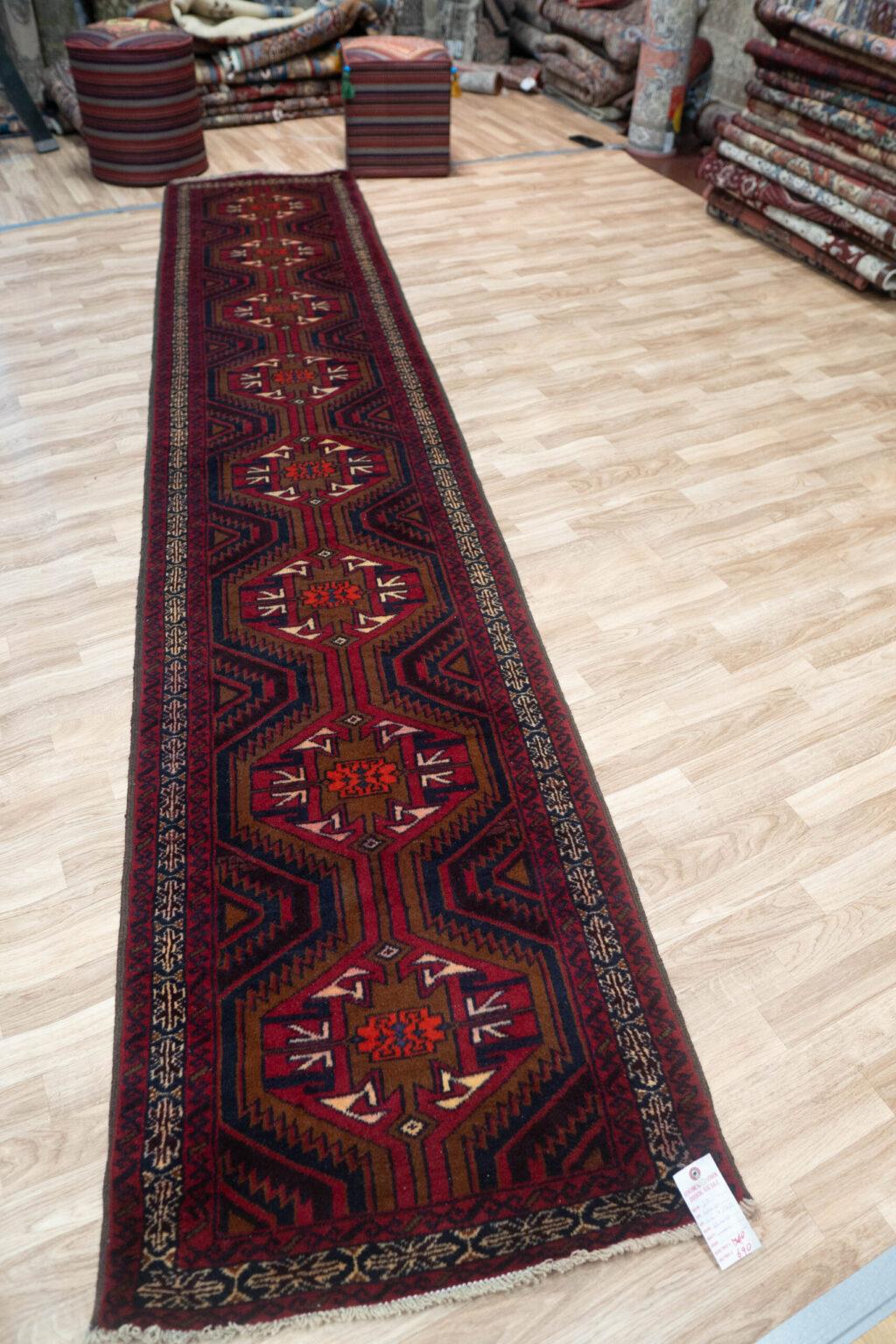 Baluch Wool Runner 2.5'x12' View 1