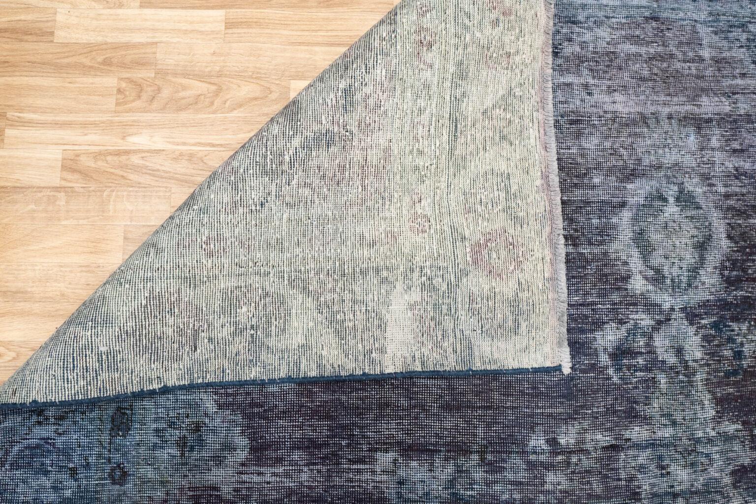 Vintage Overdyed Wool Rug 7.8'x11' View 1