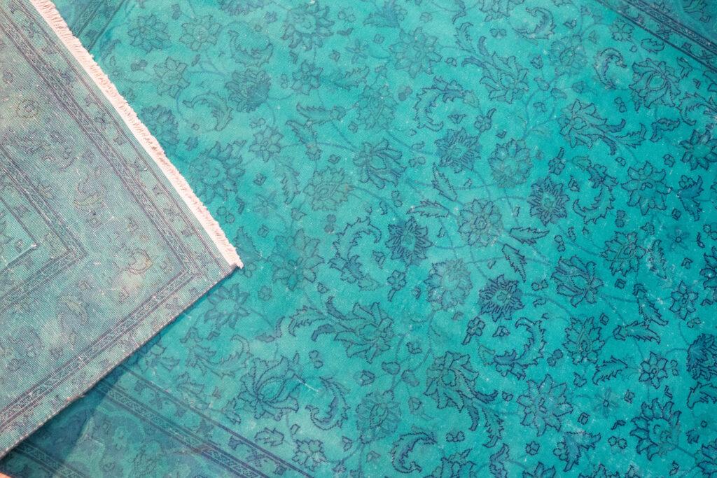 Vintage Overdyed Wool Rug 5.4'x7.4' View 5