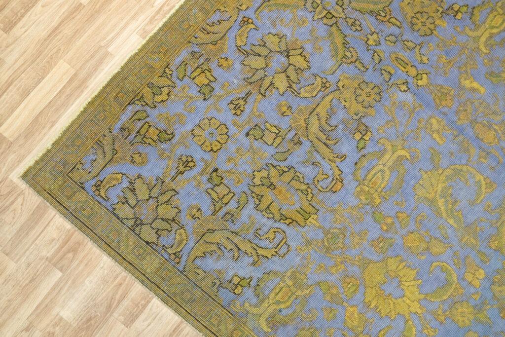 Overdyed Tabriz Wool Rug 7.4'x9' View 4