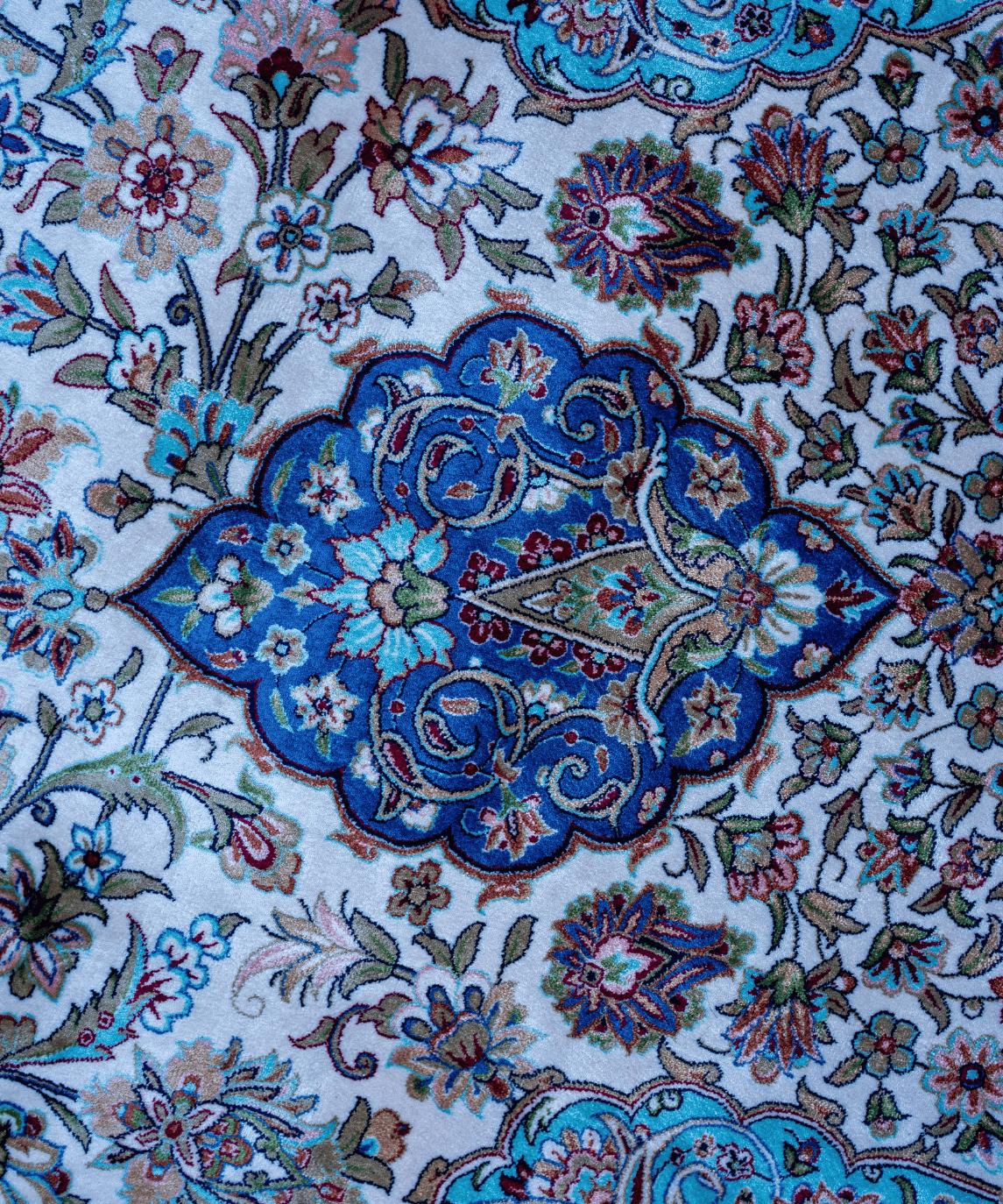 Luxury Qum Silk Handwoven Oriental Rug – 10'2" × 13'2" View 4