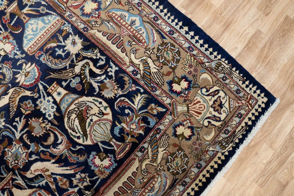 Kashmar Wool Silk Rug 6.5'x8.3' View 3