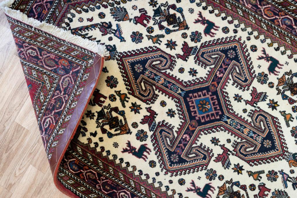 Kashan Wool Rug 3.5'x5.4' View 4