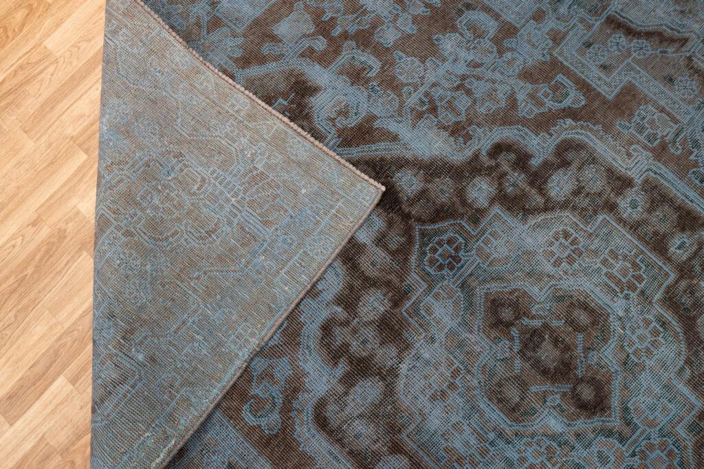 Vintage Overdyed Tabriz Rug 6'x9' View 4