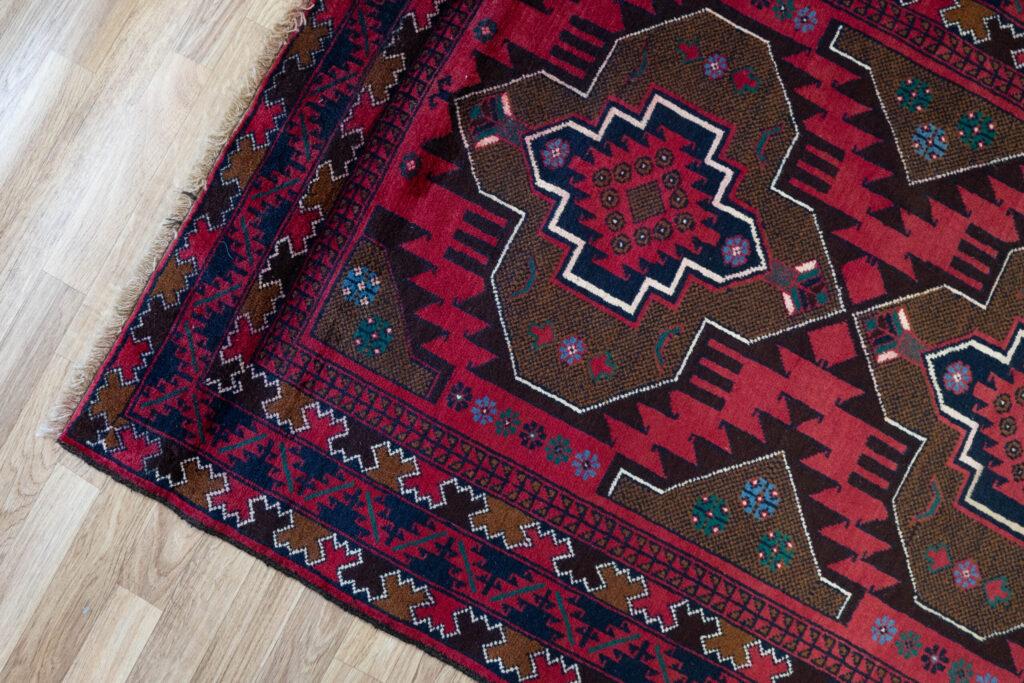 Baluch Wool Pile Rug 3.9'x6.8' View 3