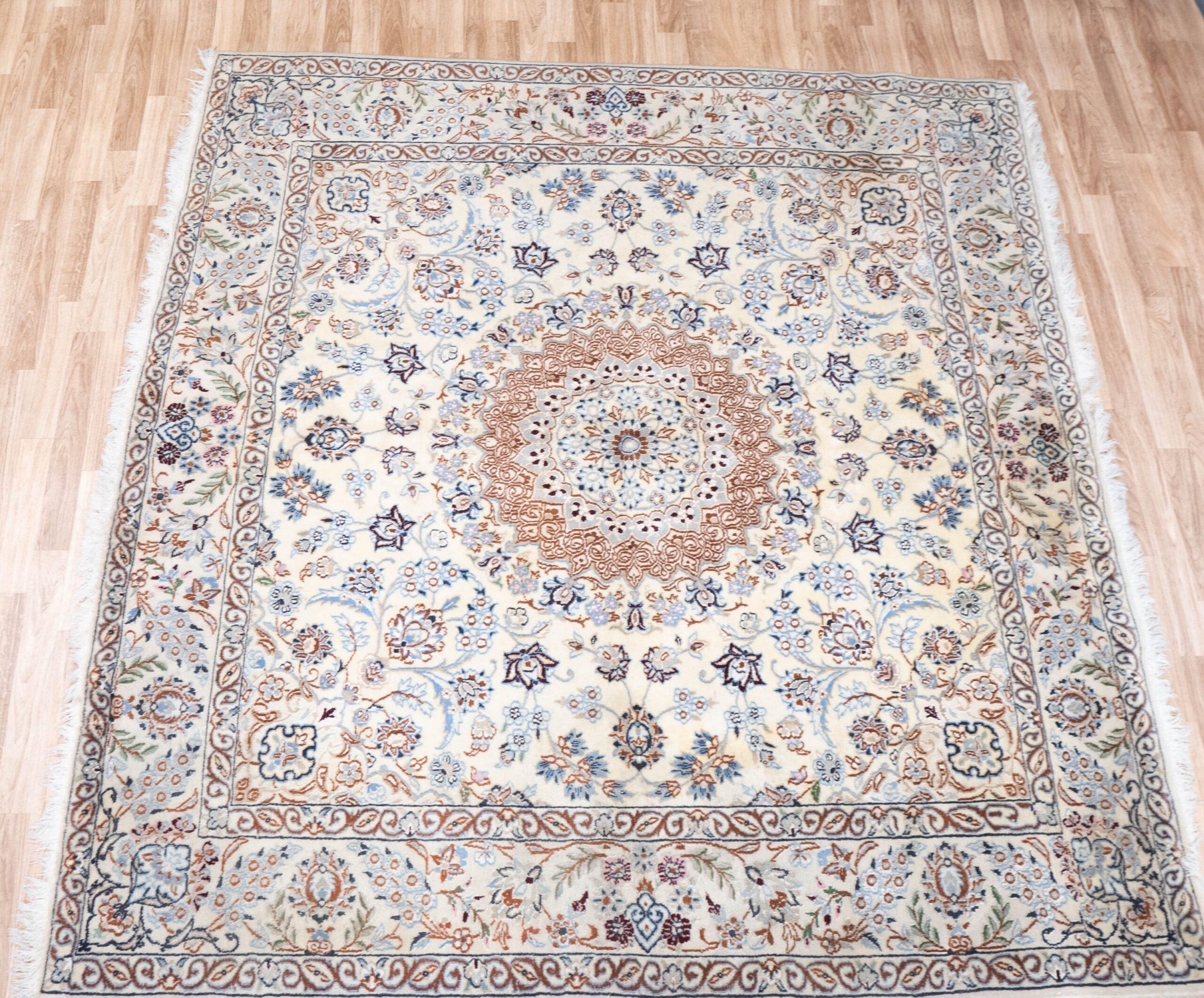 Nain Wool Rug 6.2x6.2 View 4