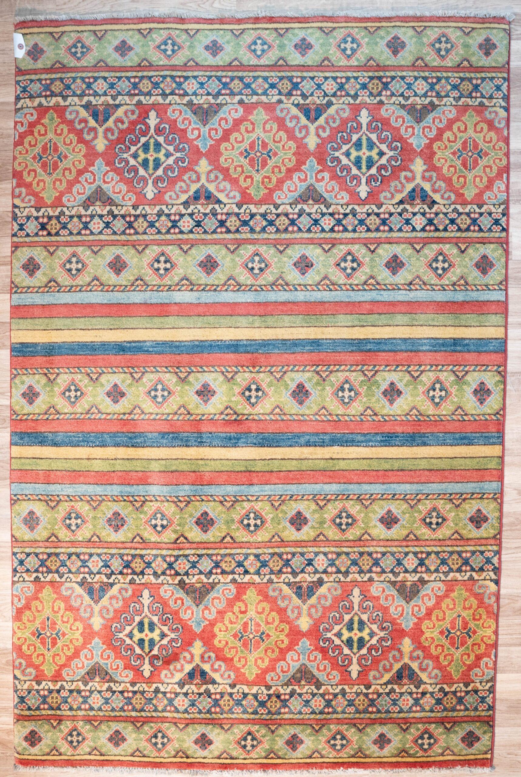 Kazak Wool pile rug 4'x5.10' View 1