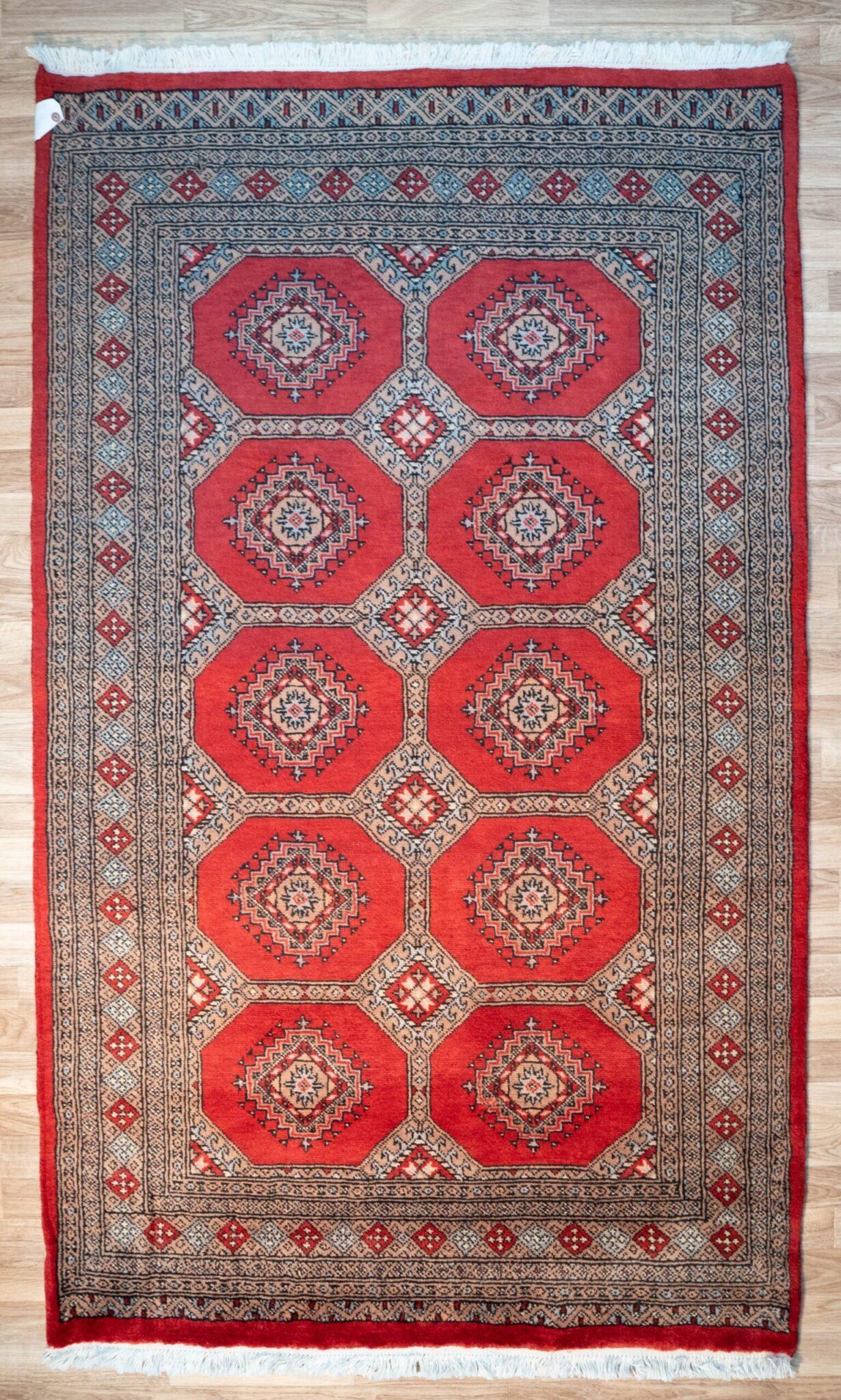 Bokhara Wool Pile Rug 4.1'x6.6' View 4