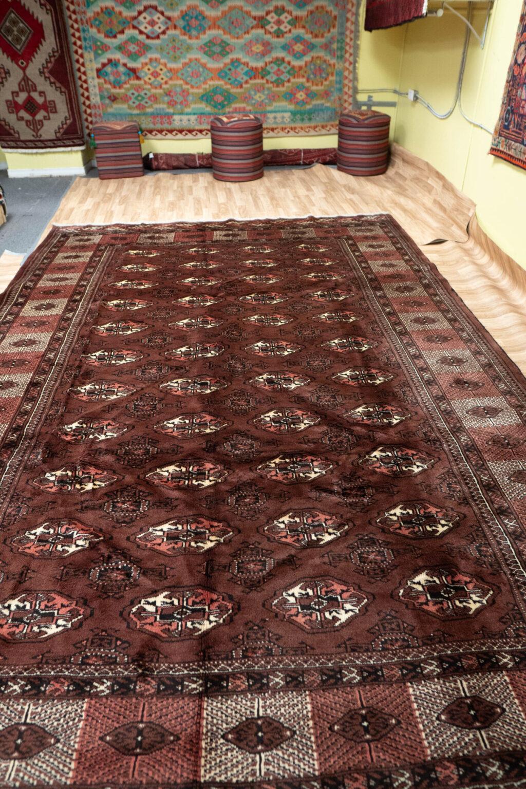 Turkmen Wool Rug 12.2x7.11 View 3