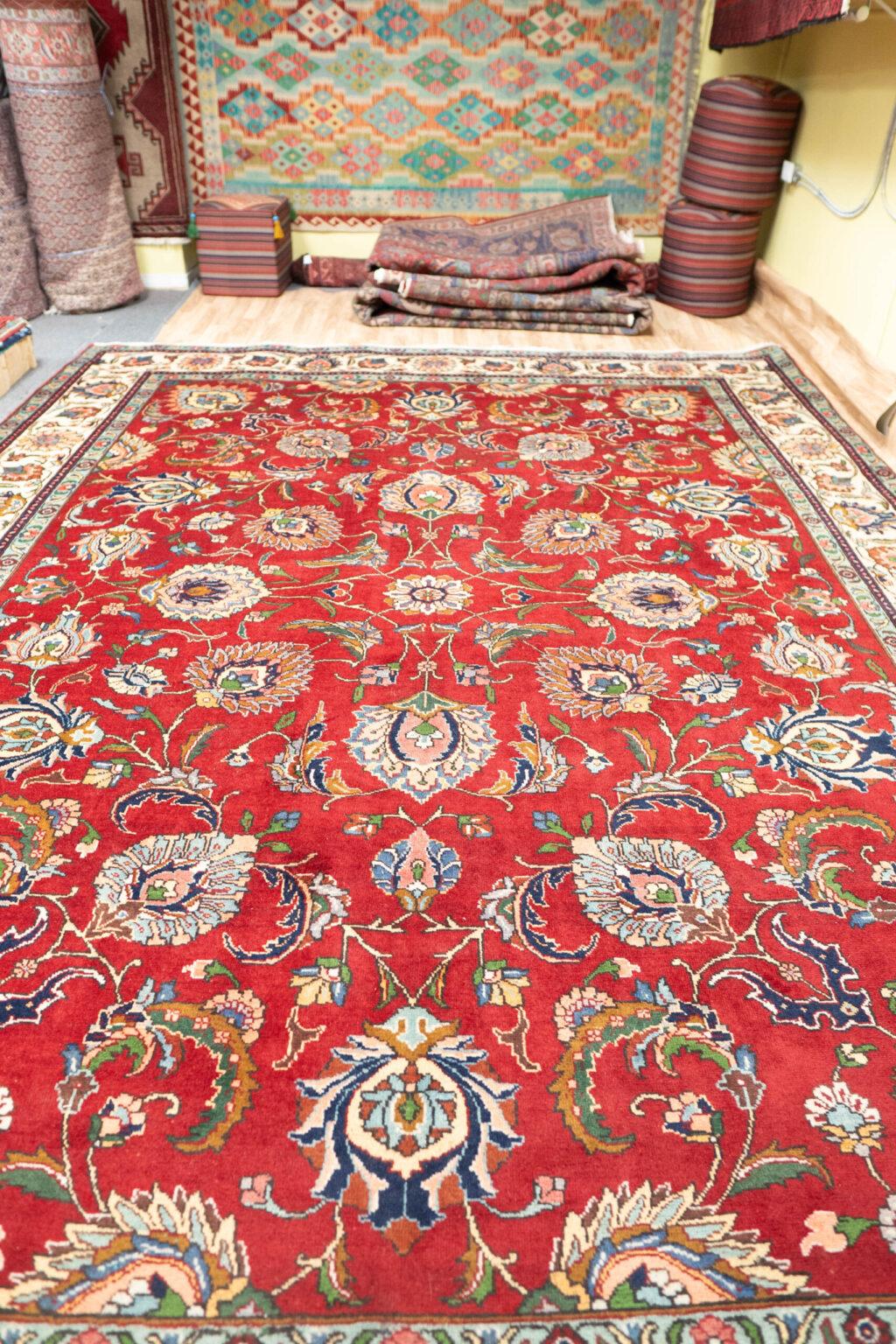 Tabriz Wool Rug 12.7x9.8 View 1