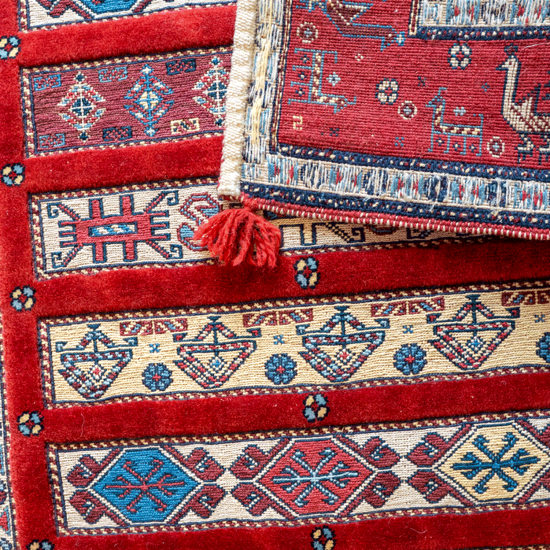 Kilim Rug 3908 – Genuine Hand-Woven Wool Oriental Rug View 3