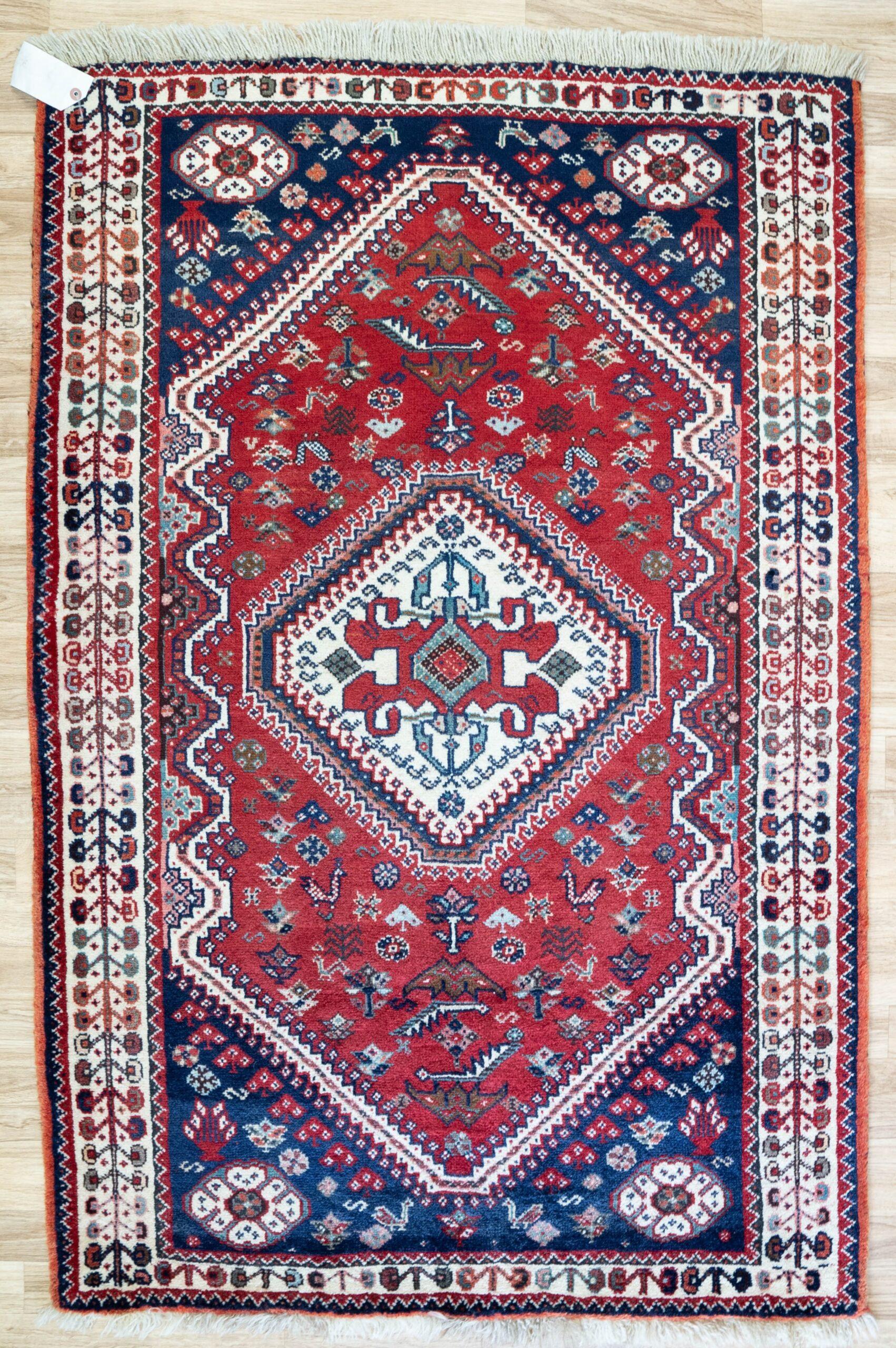 Qashqai Wool Rug 3'x5' View 1