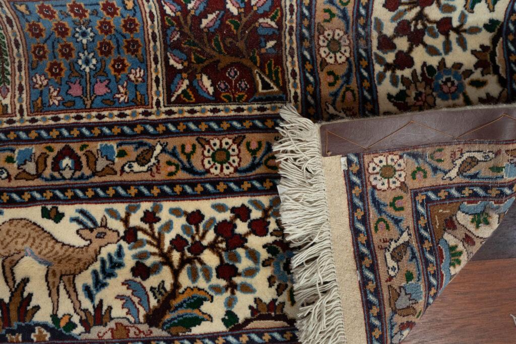 Moud Wool Silk Rug 8.7'x11.7' View 4