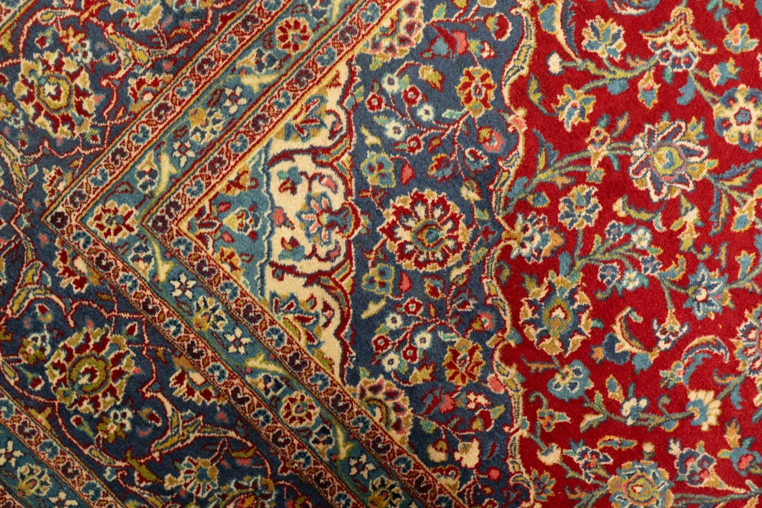 Kashan Wool Rug 9.8 x 12.9' View 4