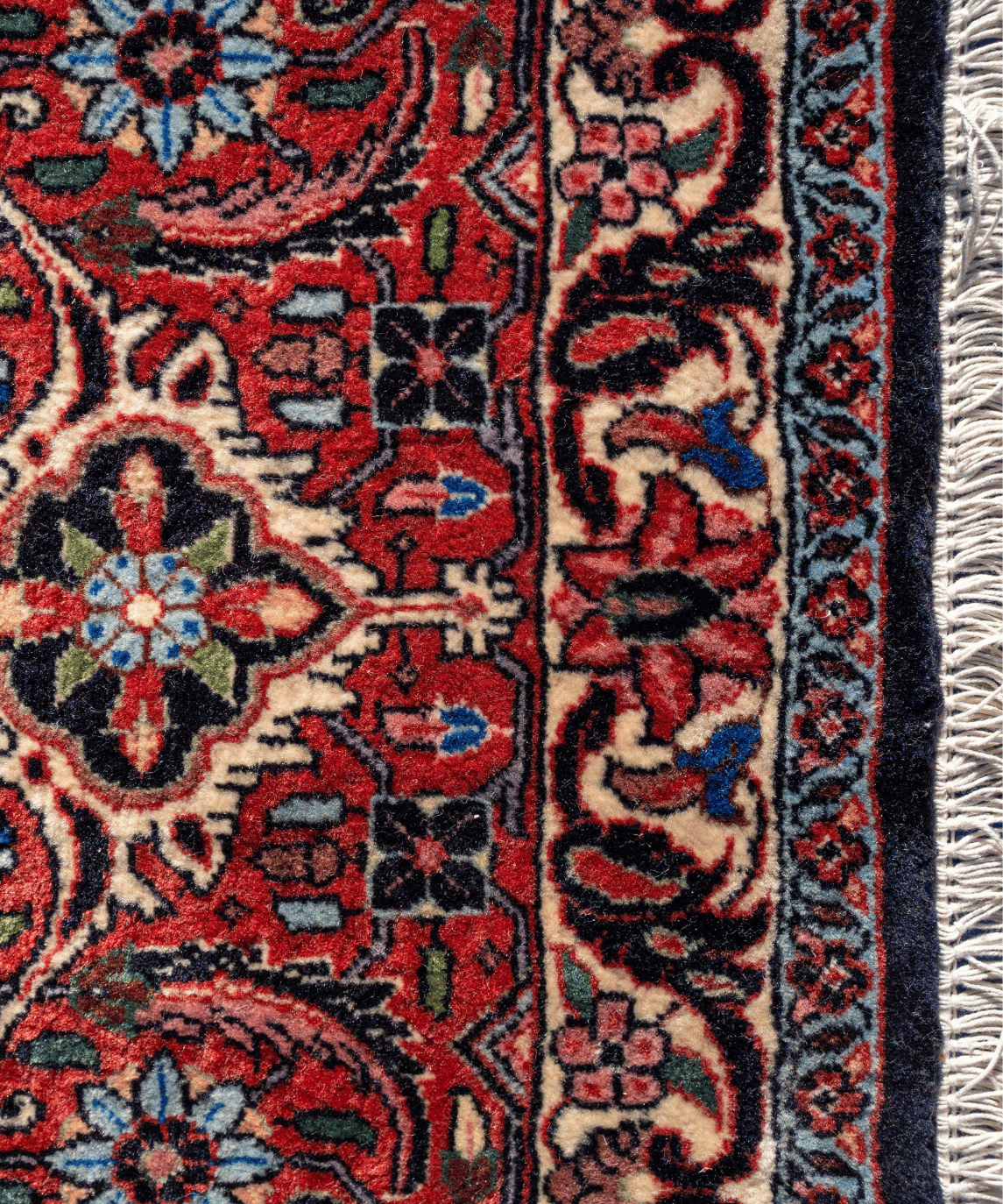 Traditional Bidjar Kork Wool Handwoven Oriental Rug – 8'4" × 8'2" View 9