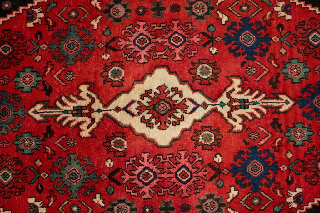 Hamadan Wool Rug 9.10x7.0 View 1
