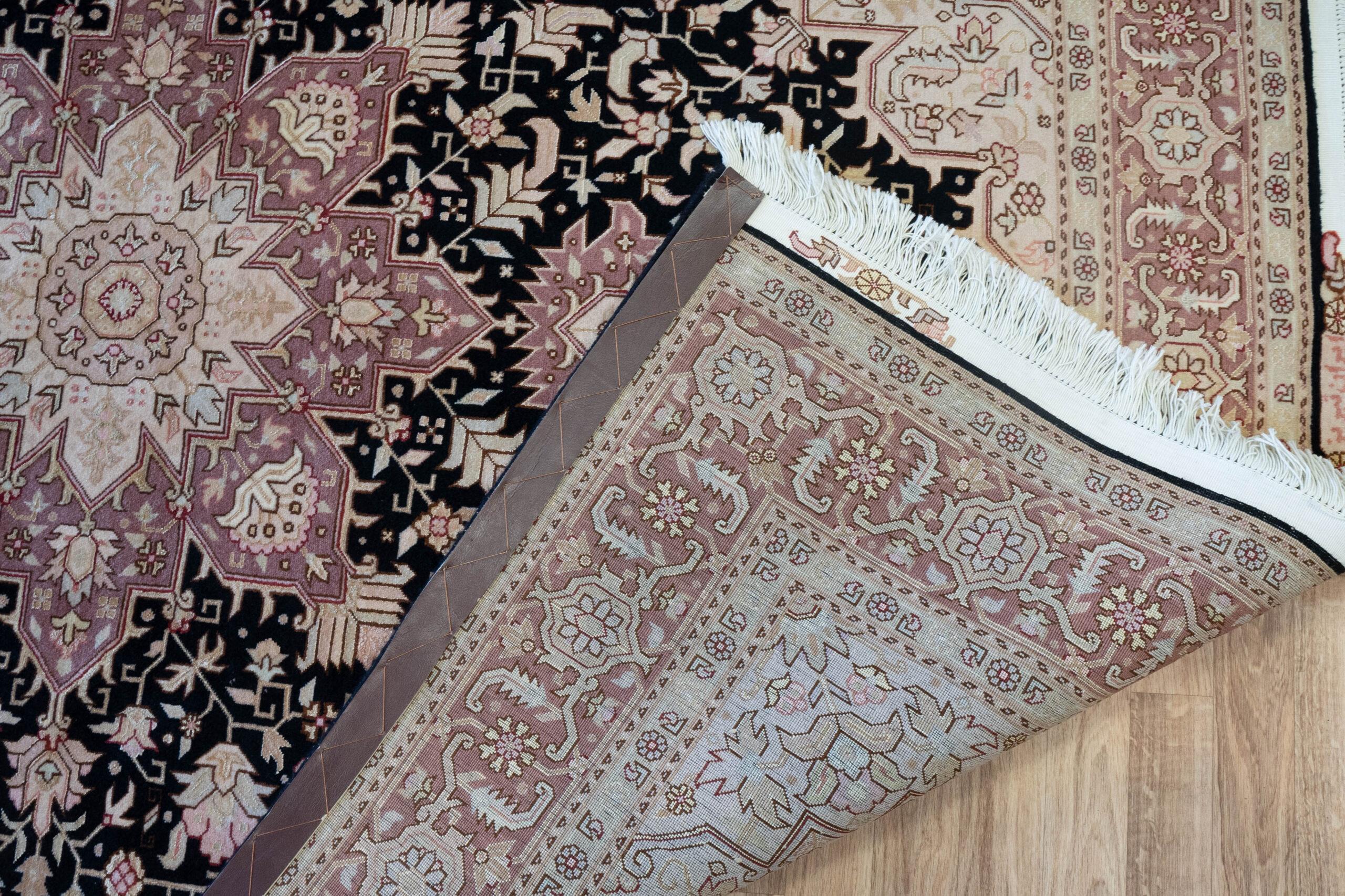 Tabriz Wool Silk Rug 5'x7' View 5