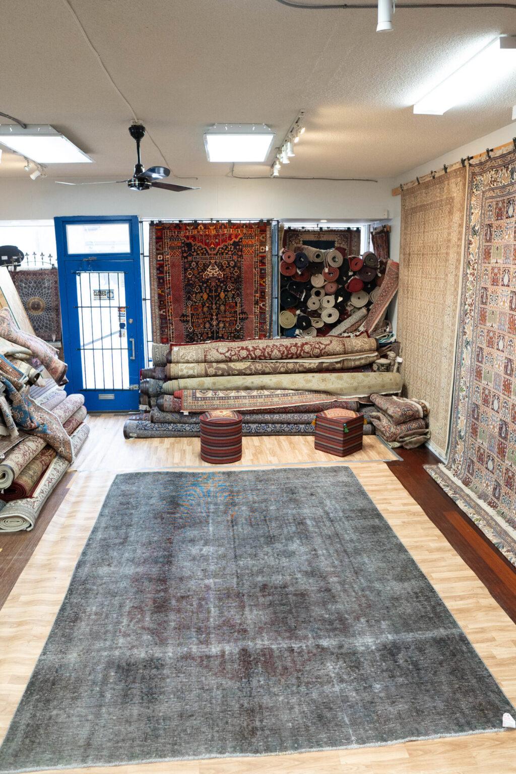 VIntage Overdyed Wool Rug 8'x10 View 5