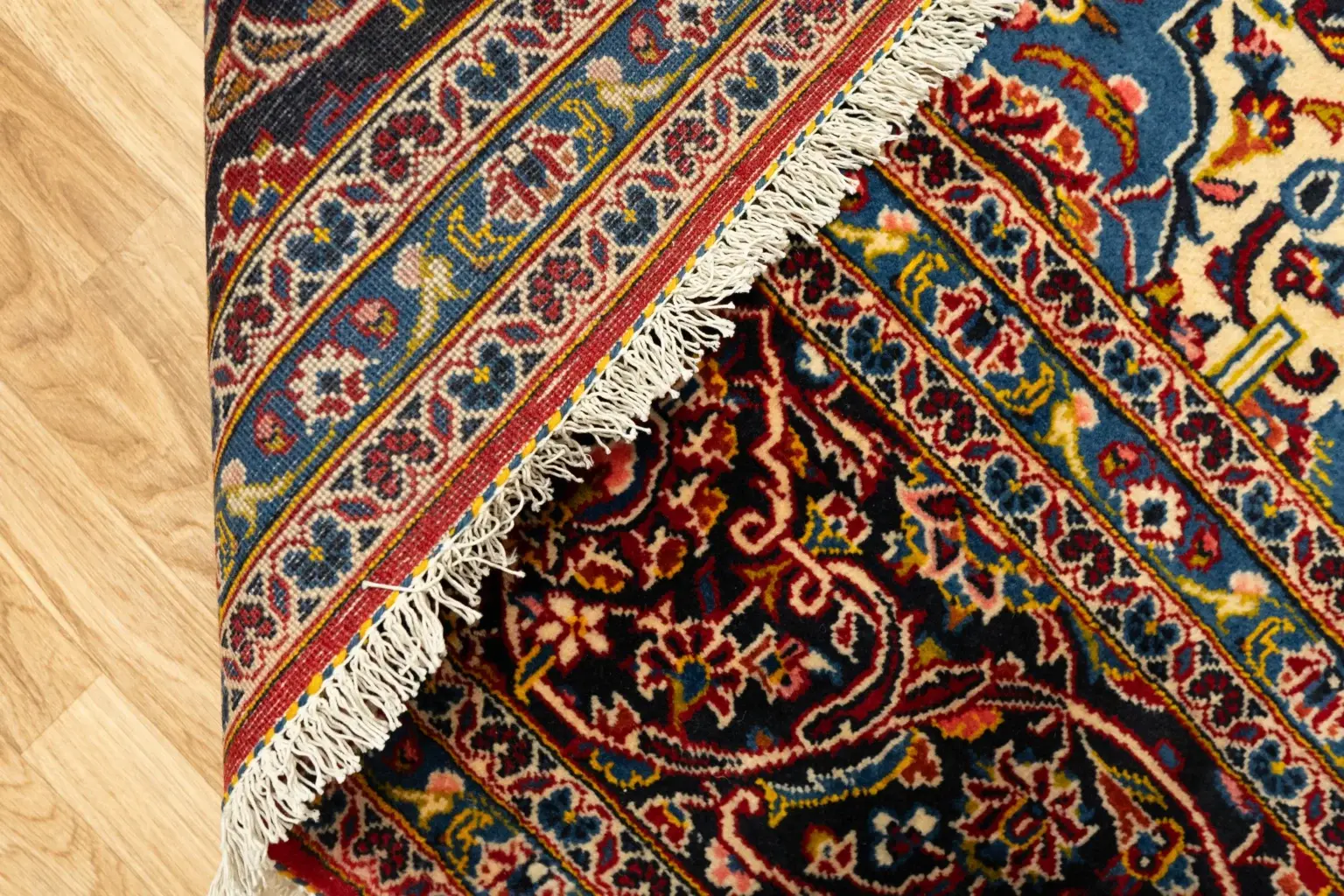 Kashan Wool Rug 9.9 x 13.5 View 1