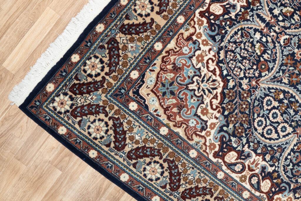 Kashan Wool Silk Rug 6.5'x9.5' View 4