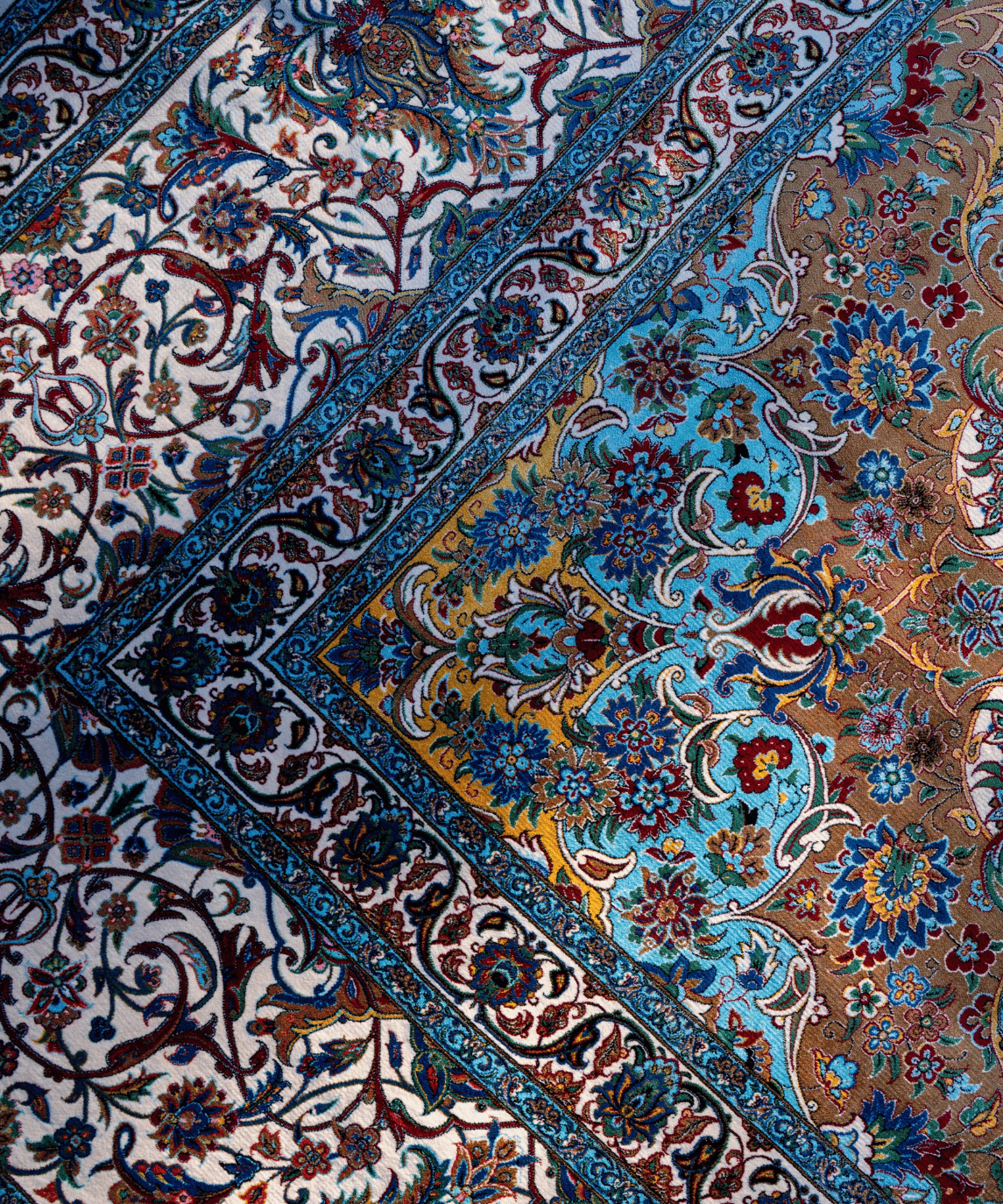 Luxury Qum Silk Handwoven Oriental Rug – 9'8" × 12'8" View 3