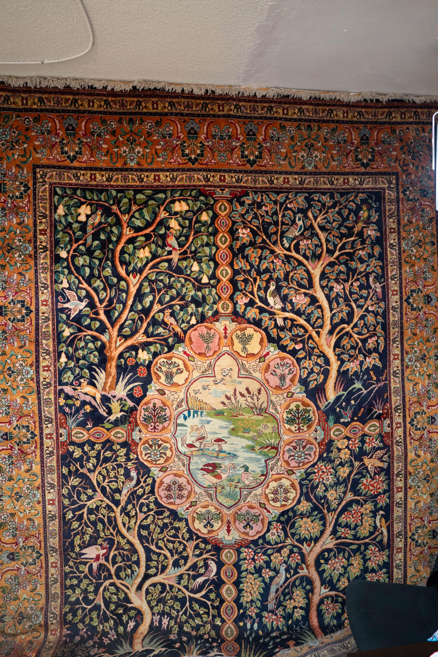 Tabriz Kurk Wool Rug 10'x13'