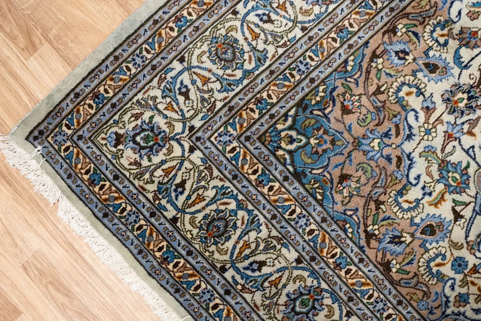 Kashan Wool Rug 6.6 x 9.6 View 2