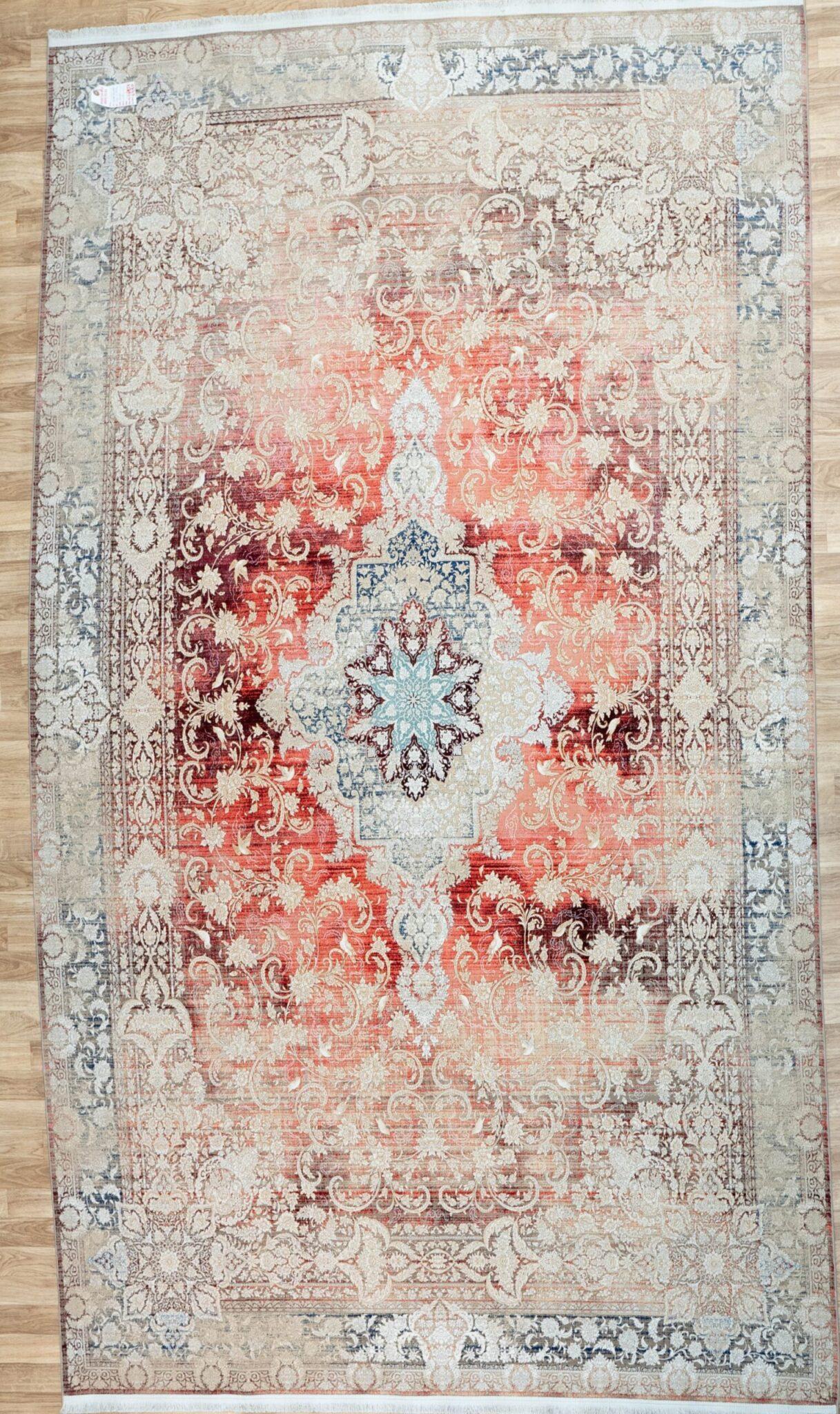 Qum Design Silk Rug 7'x10' View 3