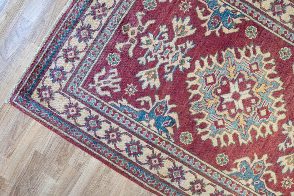 Kazak Wool Rug 3.2'x4.8' View 4