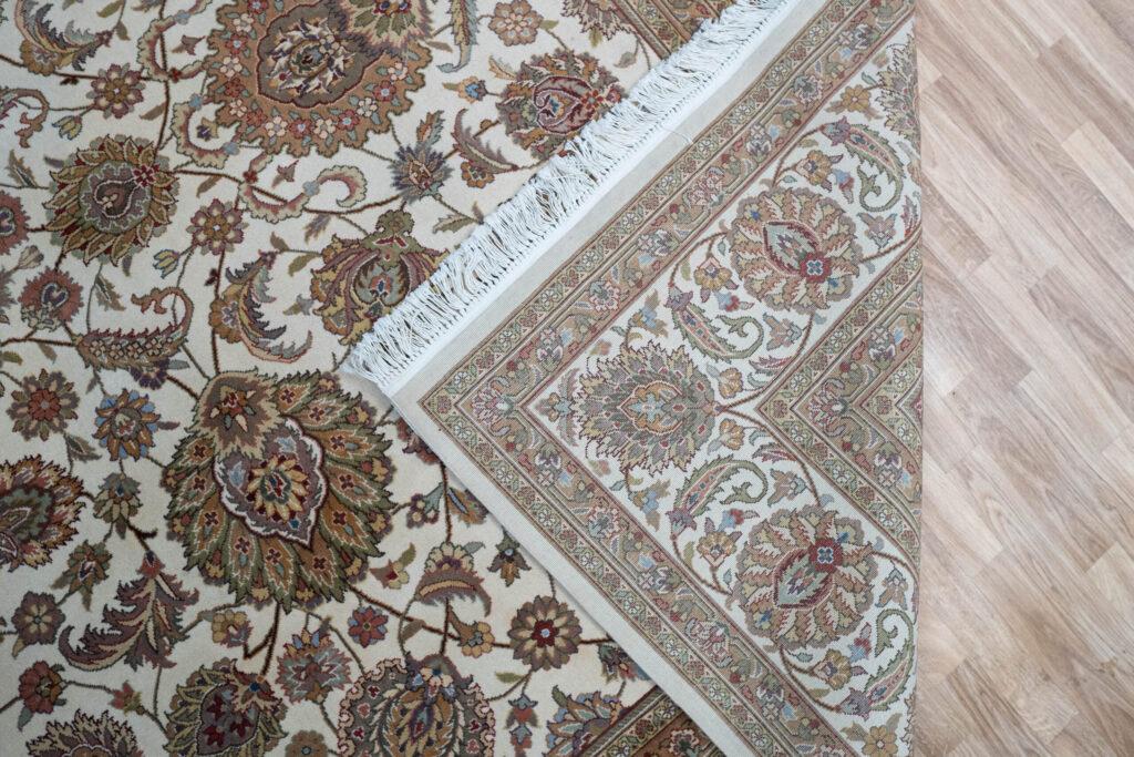 Tabriz Kurk Wool Rug 9'x12' View 7