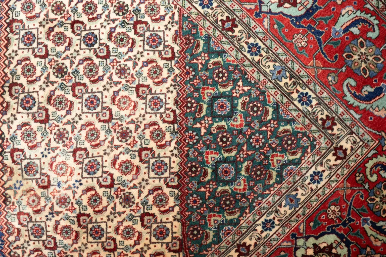 Tabriz Wool Rug 9.7 x 12.9 View 1