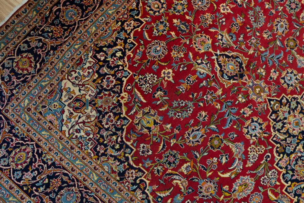 Kashan wool Silk Rug 9.9'x12.8' View 5