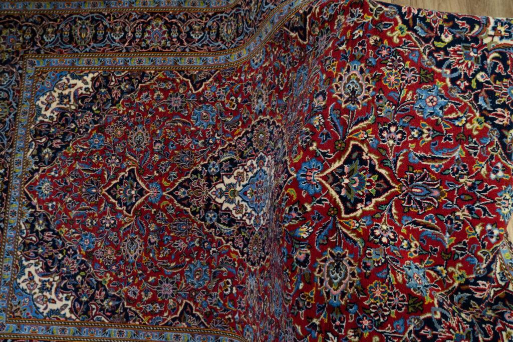 Kashan Kurk Wool Rug 4.10'x7' View 7