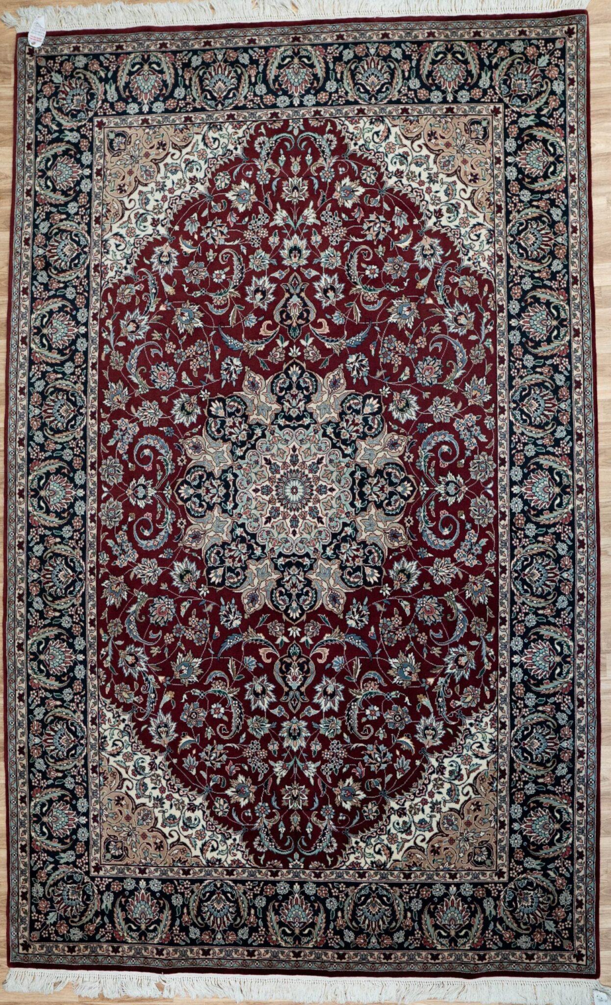 Tabriz Wool Rug 6'x9' View 2