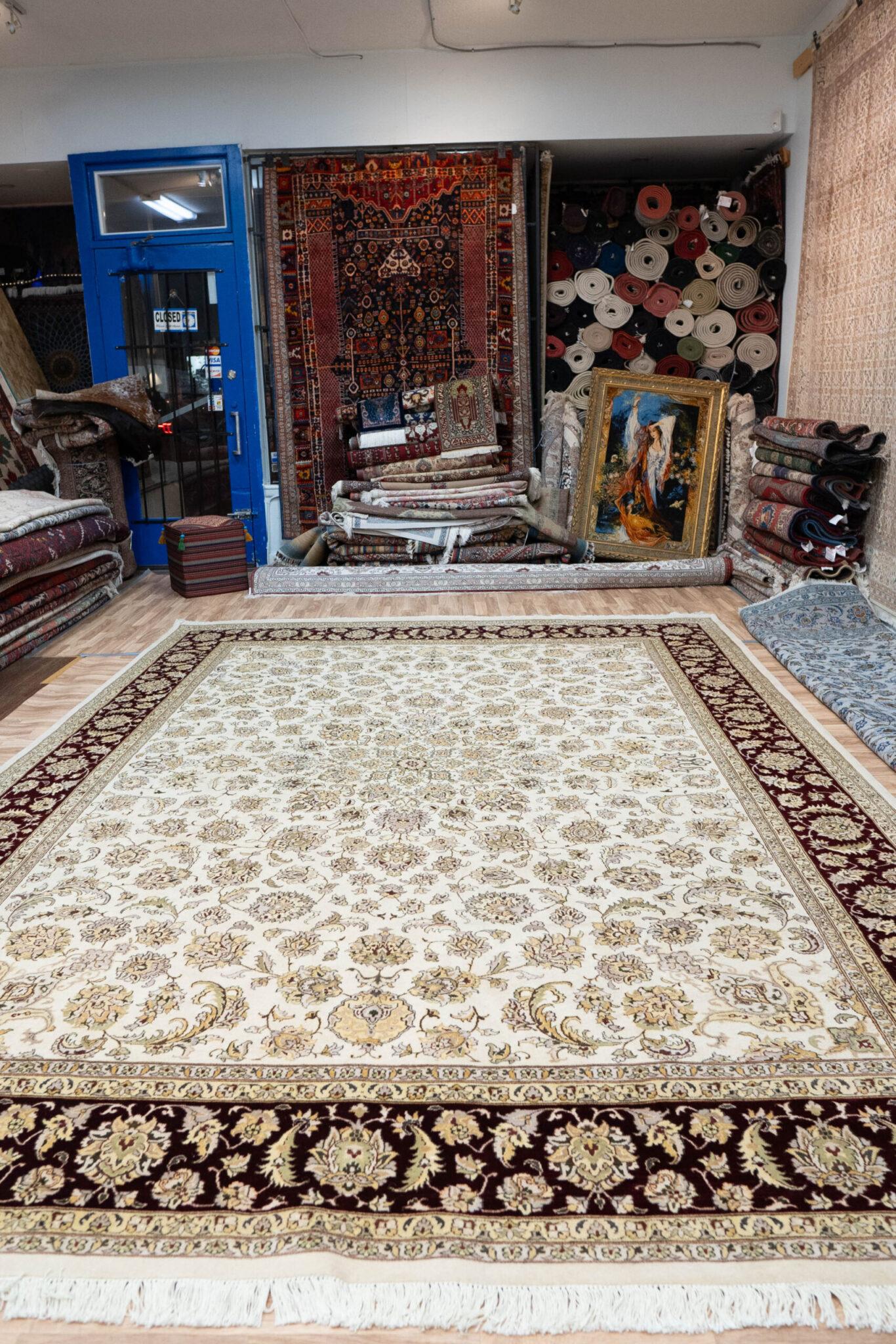 Trabriz Silk Rug 9.0x12.0 View 5